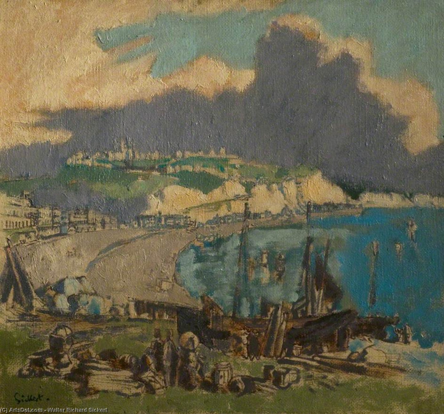 Wikioo.org - The Encyclopedia of Fine Arts - Painting, Artwork by Walter Richard Sickert - Dover, Kent
