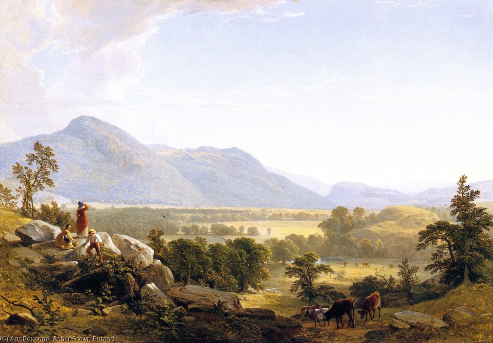 Wikioo.org - The Encyclopedia of Fine Arts - Painting, Artwork by Asher Brown Durand - Dover Plain, Dutchess County, New York