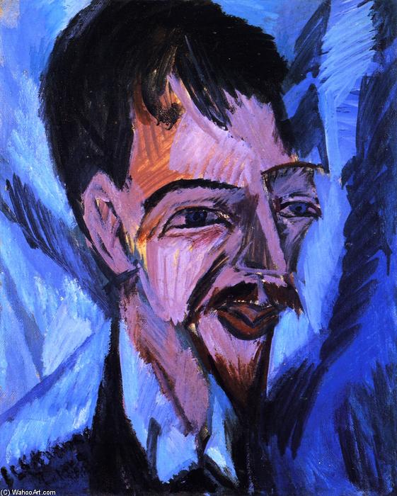 Wikioo.org - The Encyclopedia of Fine Arts - Painting, Artwork by Ernst Ludwig Kirchner - Dr. Alfred Döblin