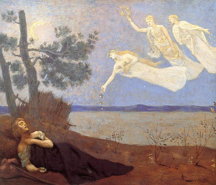 Wikioo.org - The Encyclopedia of Fine Arts - Painting, Artwork by Pierre Puvis De Chavannes - The Dream