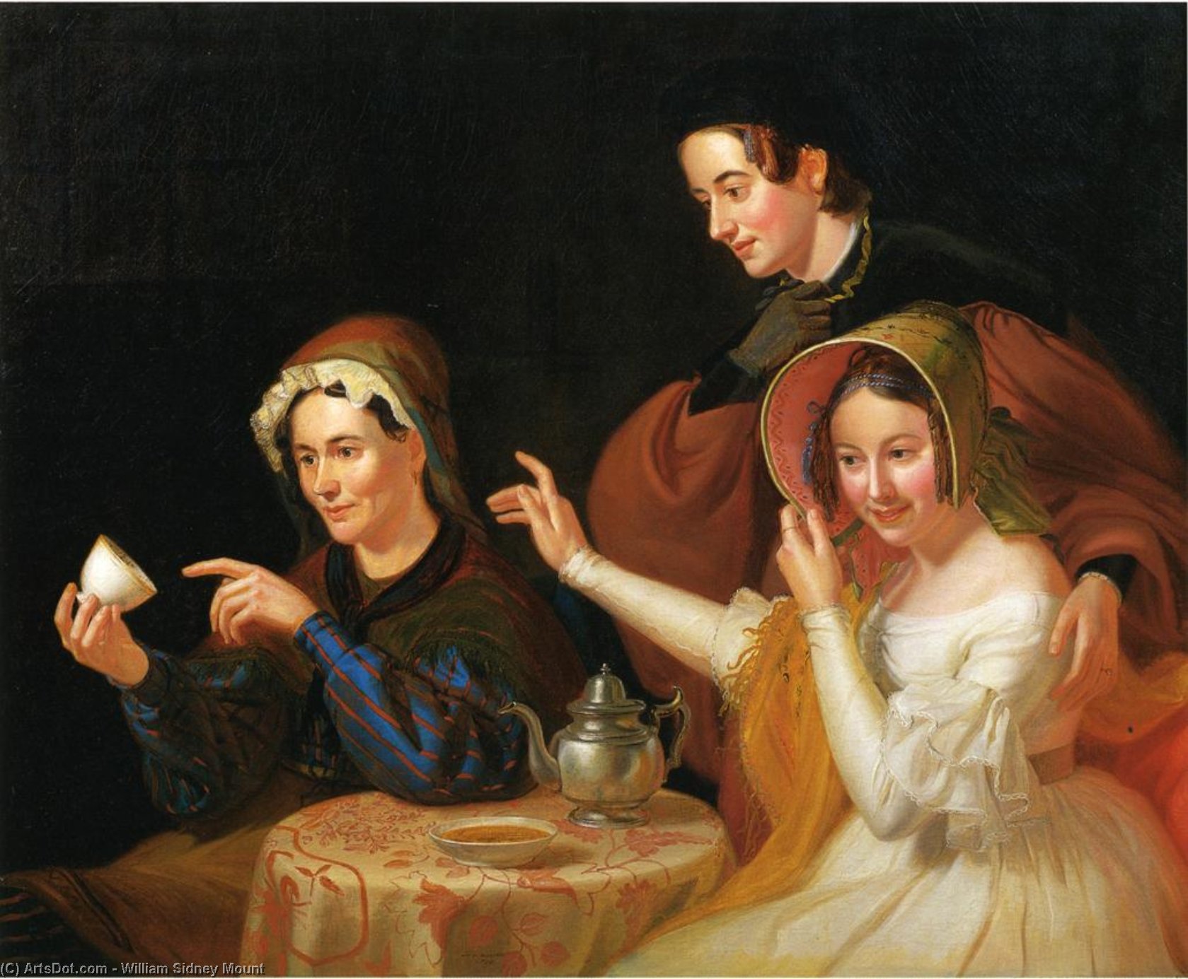 Wikioo.org - The Encyclopedia of Fine Arts - Painting, Artwork by William Sidney Mount - Dregs in the Cup (also known as Fortune Telling)