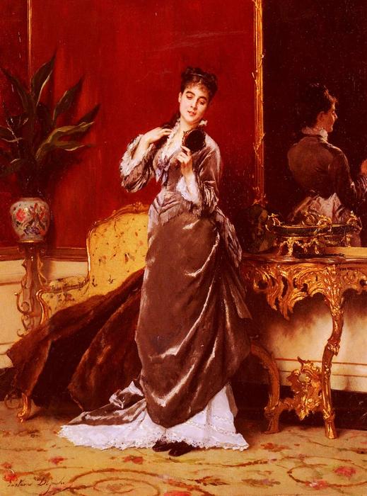 Wikioo.org - สารานุกรมวิจิตรศิลป์ - จิตรกรรม Gustave Leonard De Jonghe - Dressing For The Ball