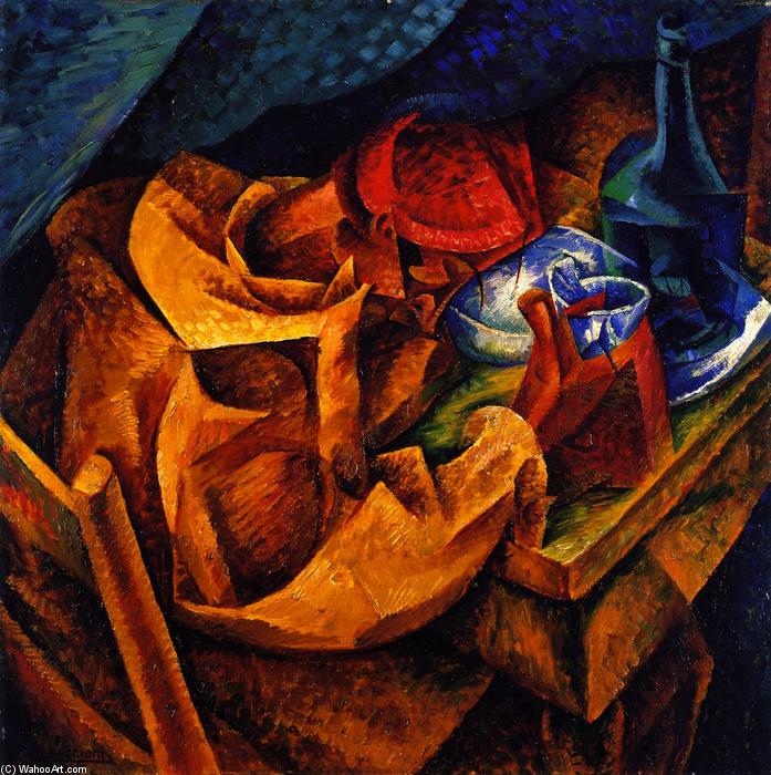 Wikioo.org - The Encyclopedia of Fine Arts - Painting, Artwork by Umberto Boccioni - The Drinker
