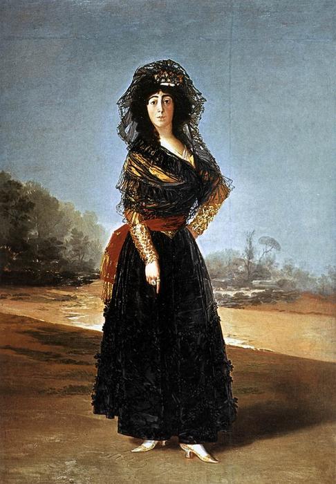 Wikoo.org - موسوعة الفنون الجميلة - اللوحة، العمل الفني Francisco De Goya - The Duchess of Alba