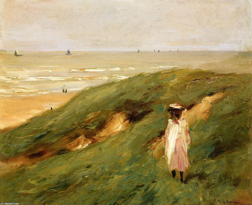 Wikioo.org - The Encyclopedia of Fine Arts - Painting, Artwork by Max Liebermann - Dune near Nordwijk with Child (also known as Dune bei Nordwijk mit Kind)
