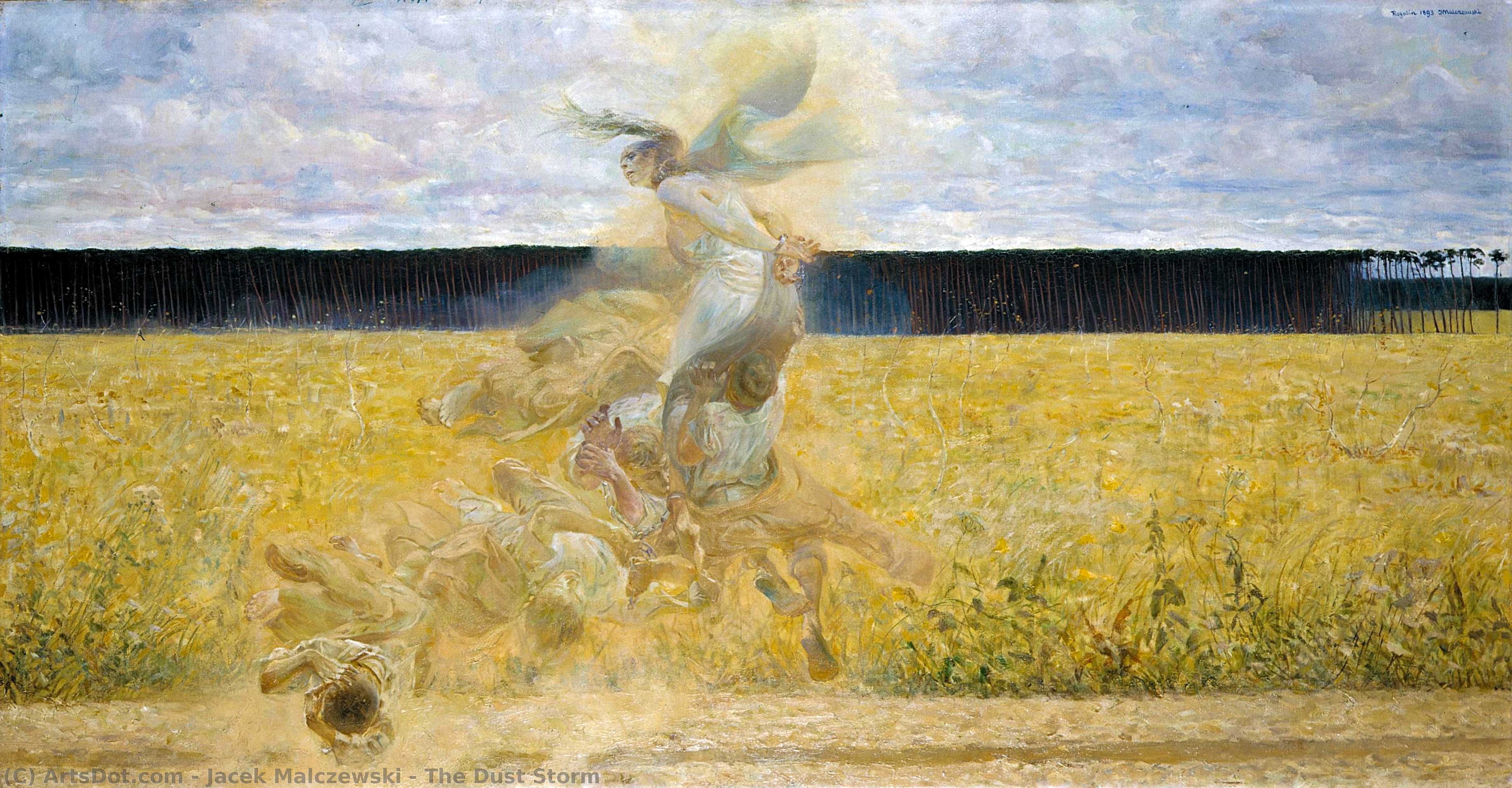 Wikioo.org - The Encyclopedia of Fine Arts - Painting, Artwork by Jacek Malczewski - The Dust Storm