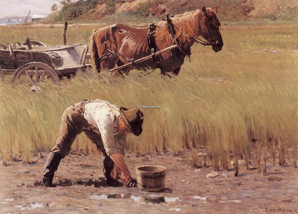 Wikioo.org - The Encyclopedia of Fine Arts - Painting, Artwork by John Joseph Enneking - Duxbury Clam Digger (also known as A South Duxbury Clam Digger)