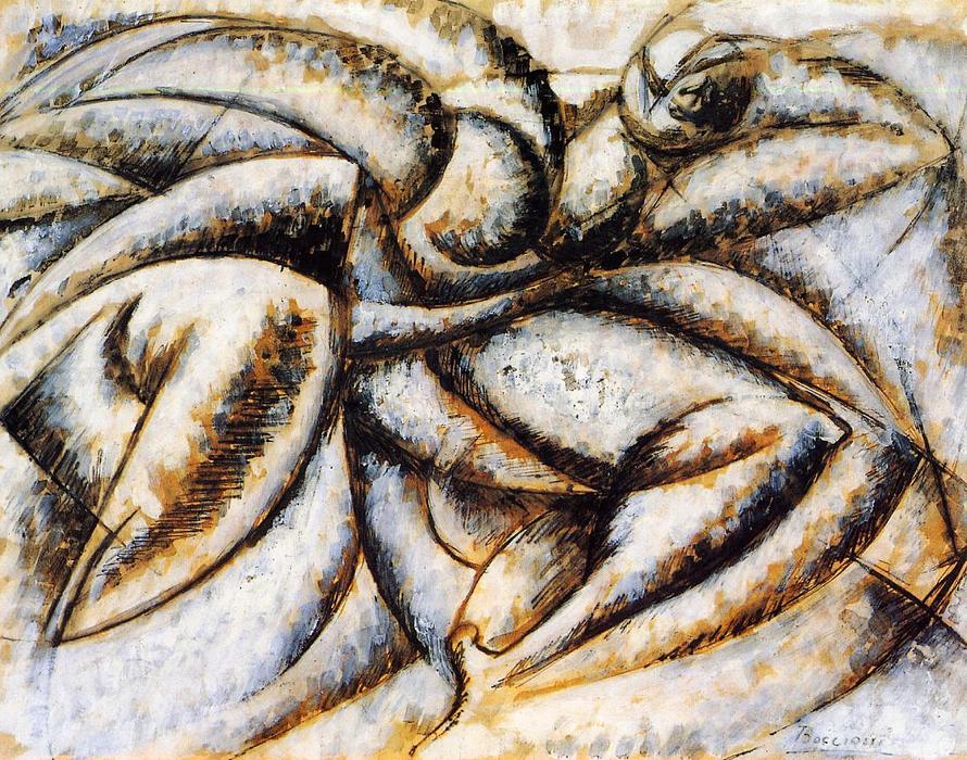 WikiOO.org - Енциклопедия за изящни изкуства - Живопис, Произведения на изкуството Umberto Boccioni - Dynamism of the Human Body