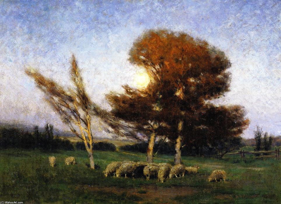 WikiOO.org - Encyclopedia of Fine Arts - Maľba, Artwork William Brymner - Early Moonrise in September