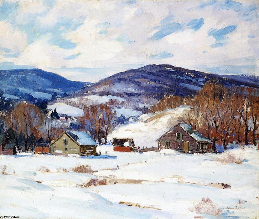 Wikioo.org - Encyklopedia Sztuk Pięknych - Malarstwo, Grafika George Gardner Symons - Early Snow