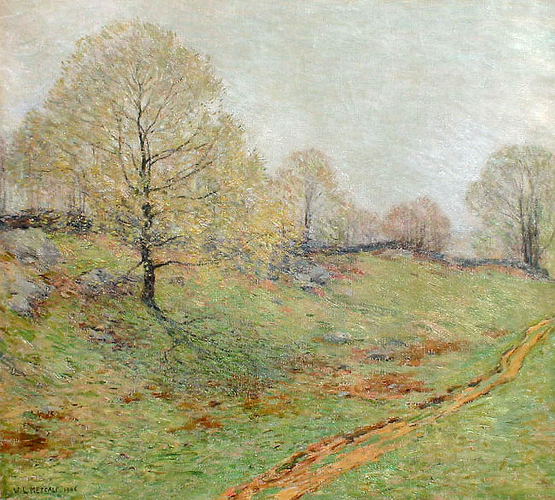 Wikioo.org - The Encyclopedia of Fine Arts - Painting, Artwork by Willard Leroy Metcalf - Early Spring, Old Lyme