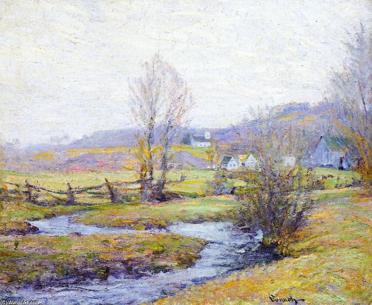 Wikioo.org - The Encyclopedia of Fine Arts - Painting, Artwork by Robert William Vonnoh - Early Spring, Pleasant Valley, Connecticut