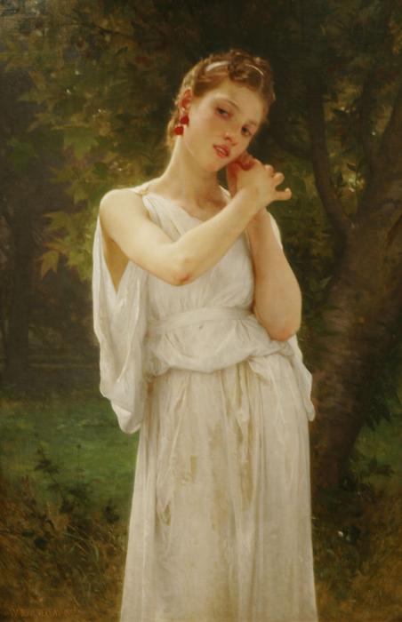 WikiOO.org - Enciclopédia das Belas Artes - Pintura, Arte por William Adolphe Bouguereau - Earrings