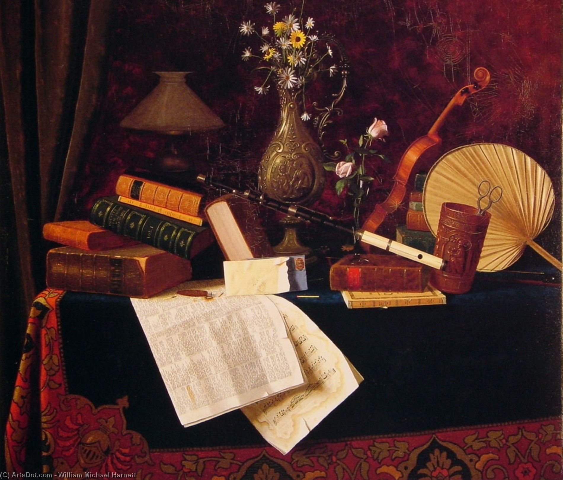 Wikioo.org – La Enciclopedia de las Bellas Artes - Pintura, Obras de arte de William Michael Harnett - la facilidad