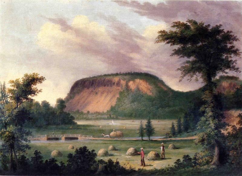 Wikioo.org - The Encyclopedia of Fine Arts - Painting, Artwork by George Henry Durrie - East Rock, New Haven