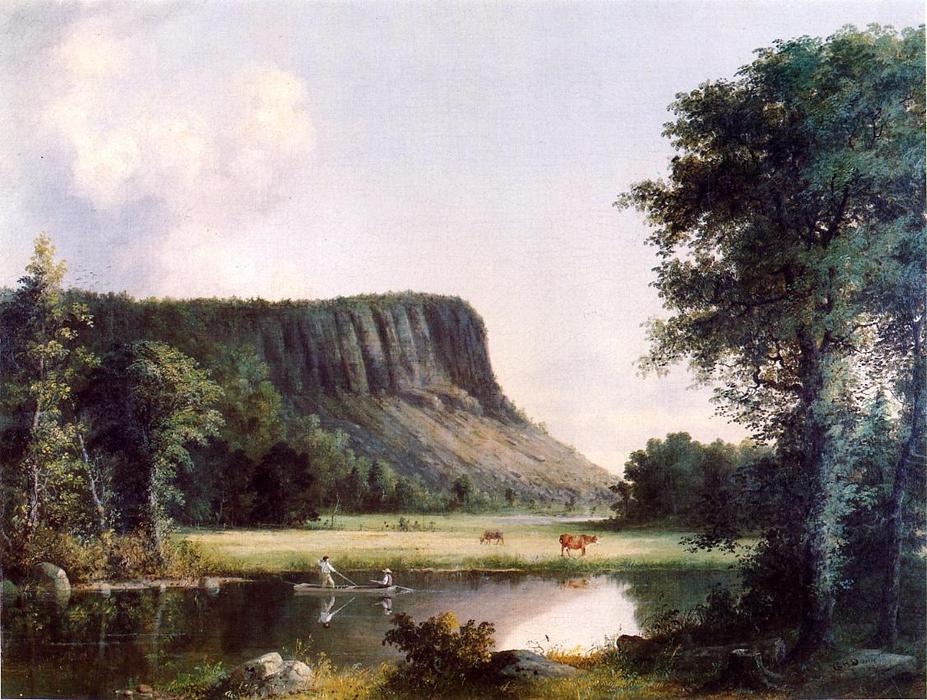WikiOO.org - Encyclopedia of Fine Arts - Målning, konstverk George Henry Durrie - East Rock, New Haven