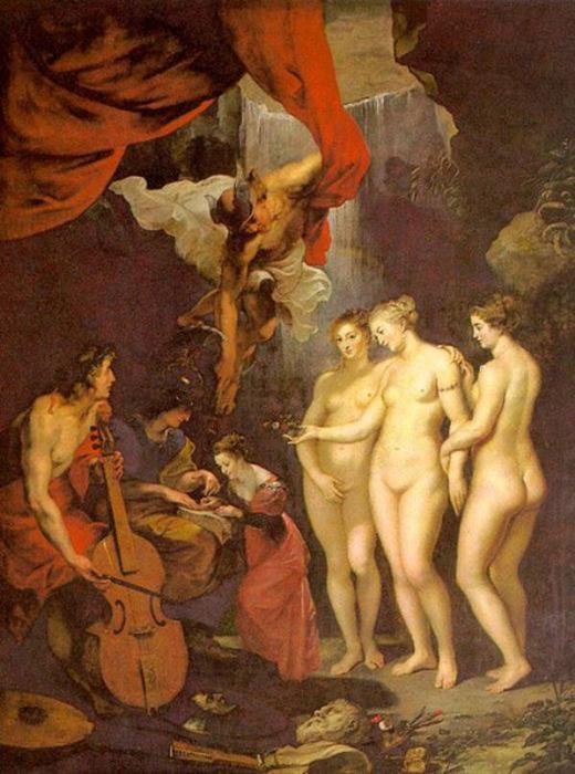 WikiOO.org - Encyclopedia of Fine Arts - Målning, konstverk Peter Paul Rubens - Education of Marie de Medici