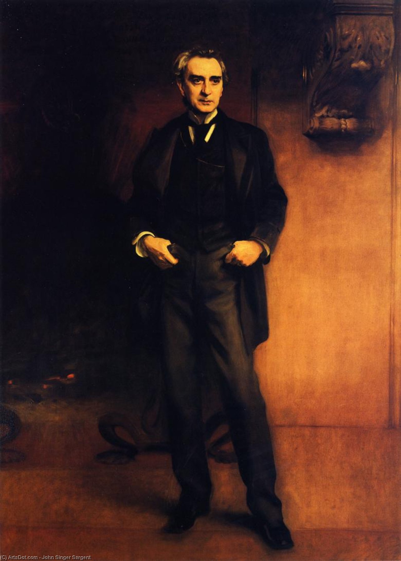 Wikioo.org - The Encyclopedia of Fine Arts - Painting, Artwork by John Singer Sargent - Edwin Booth
