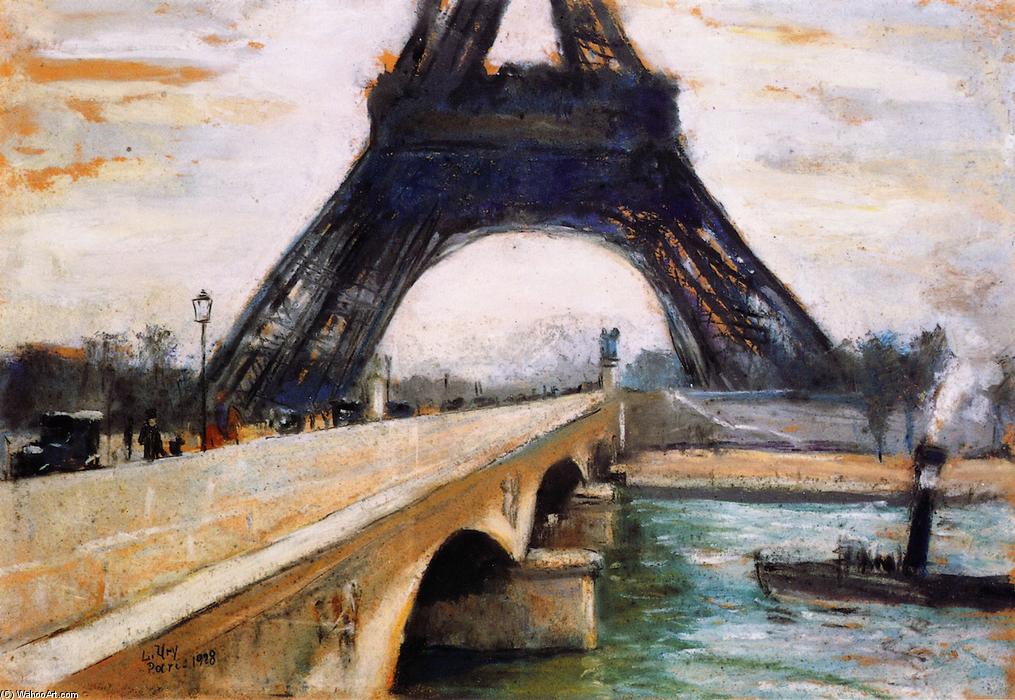 WikiOO.org - Encyclopedia of Fine Arts - Maalaus, taideteos Lesser Ury - Eiffel Tower