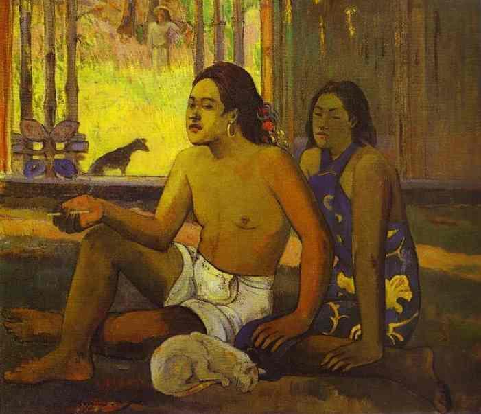 WikiOO.org - אנציקלופדיה לאמנויות יפות - ציור, יצירות אמנות Paul Gauguin - Eilaha Ohipa (also known as Not Working)