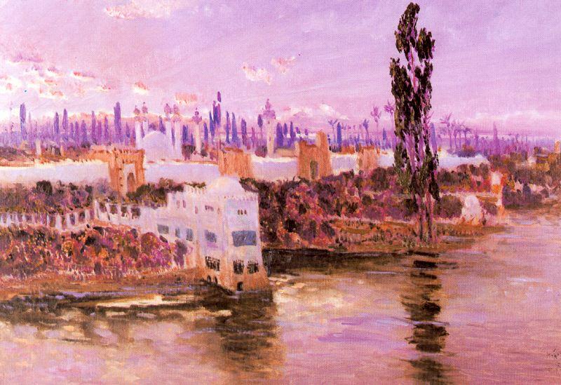 WikiOO.org - Güzel Sanatlar Ansiklopedisi - Resim, Resimler Antonio Muñoz Degrain - El Bósforo. Constantinopla a orillas del Bosforo