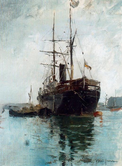Wikioo.org - The Encyclopedia of Fine Arts - Painting, Artwork by Eliseo Meifren I Roig - El barco