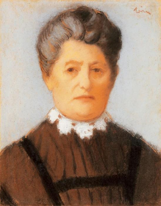 Wikioo.org - The Encyclopedia of Fine Arts - Painting, Artwork by Jozsef Rippl Ronai - Elderly Lady with Lace-collar