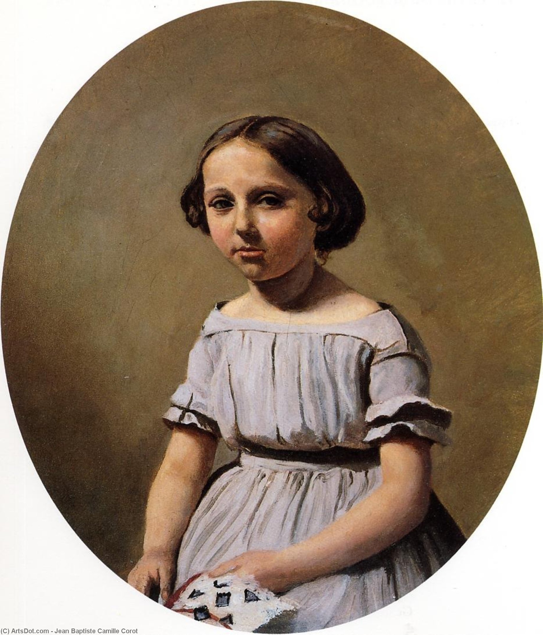 Wikioo.org - The Encyclopedia of Fine Arts - Painting, Artwork by Jean Baptiste Camille Corot - The Eldest Daughter of M. Edouard Delalain