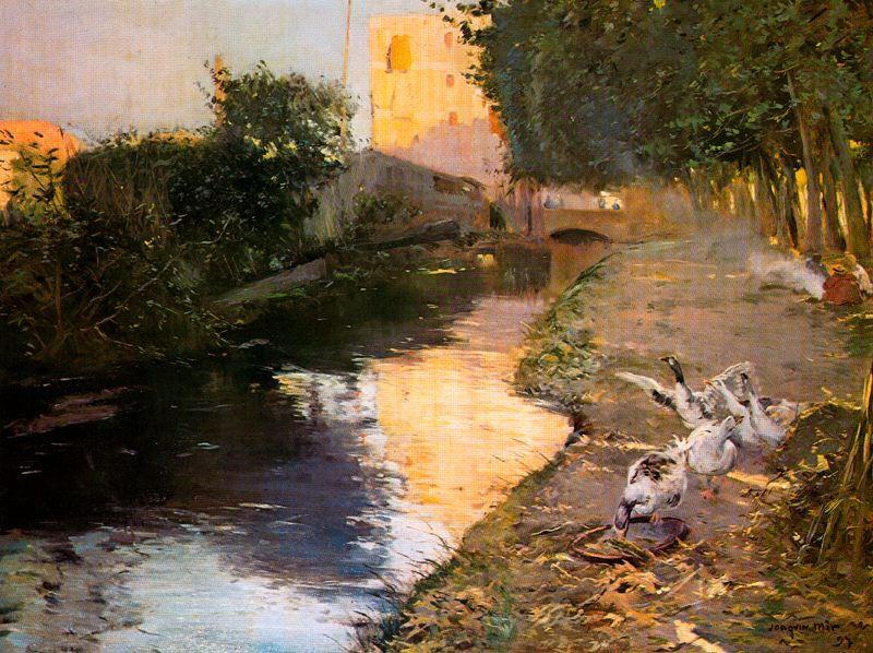 Wikioo.org - The Encyclopedia of Fine Arts - Painting, Artwork by Joaquin Mir Trinxet - El rio
