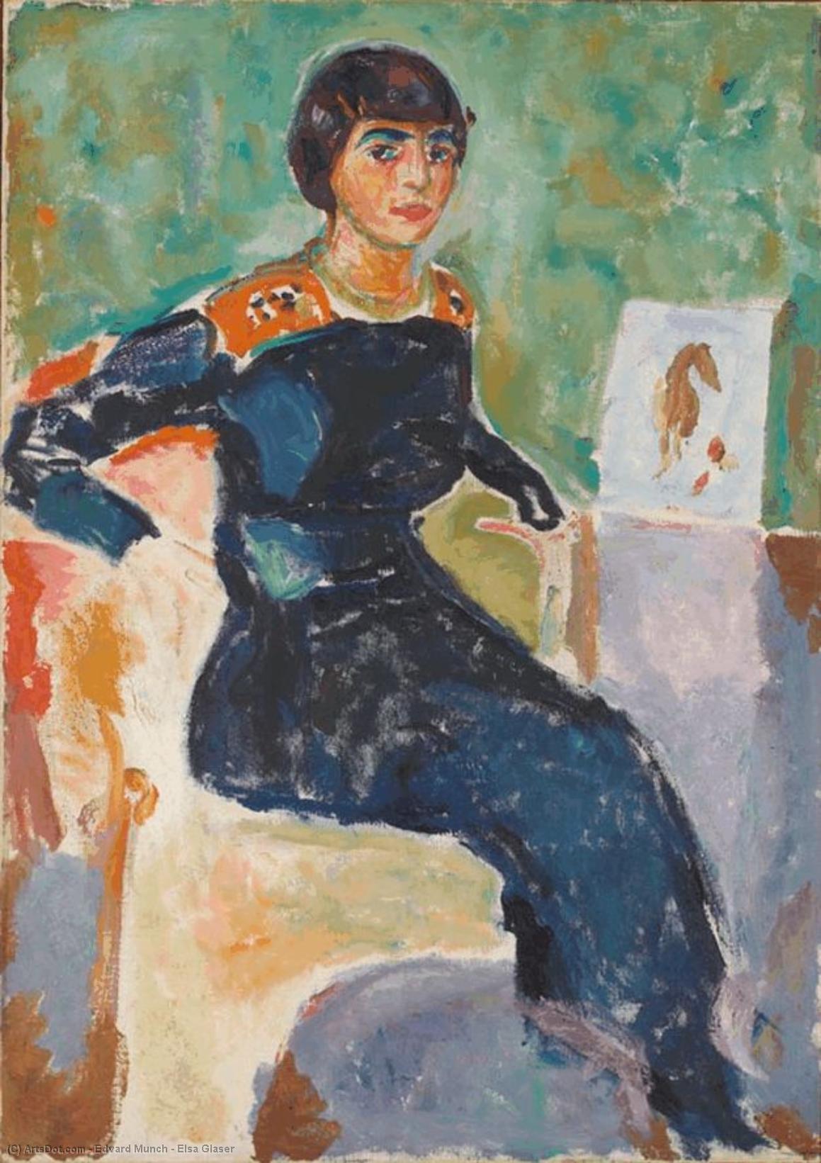Wikioo.org - Bách khoa toàn thư về mỹ thuật - Vẽ tranh, Tác phẩm nghệ thuật Edvard Munch - Elsa Glaser