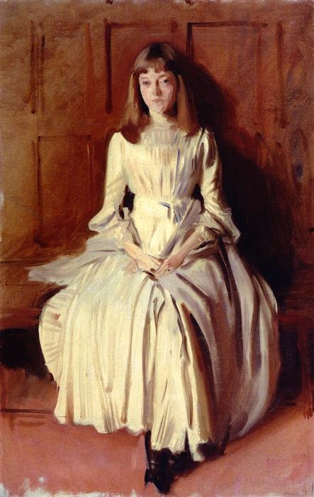 Wikioo.org - The Encyclopedia of Fine Arts - Painting, Artwork by John Singer Sargent - Elsie Palmer (study)