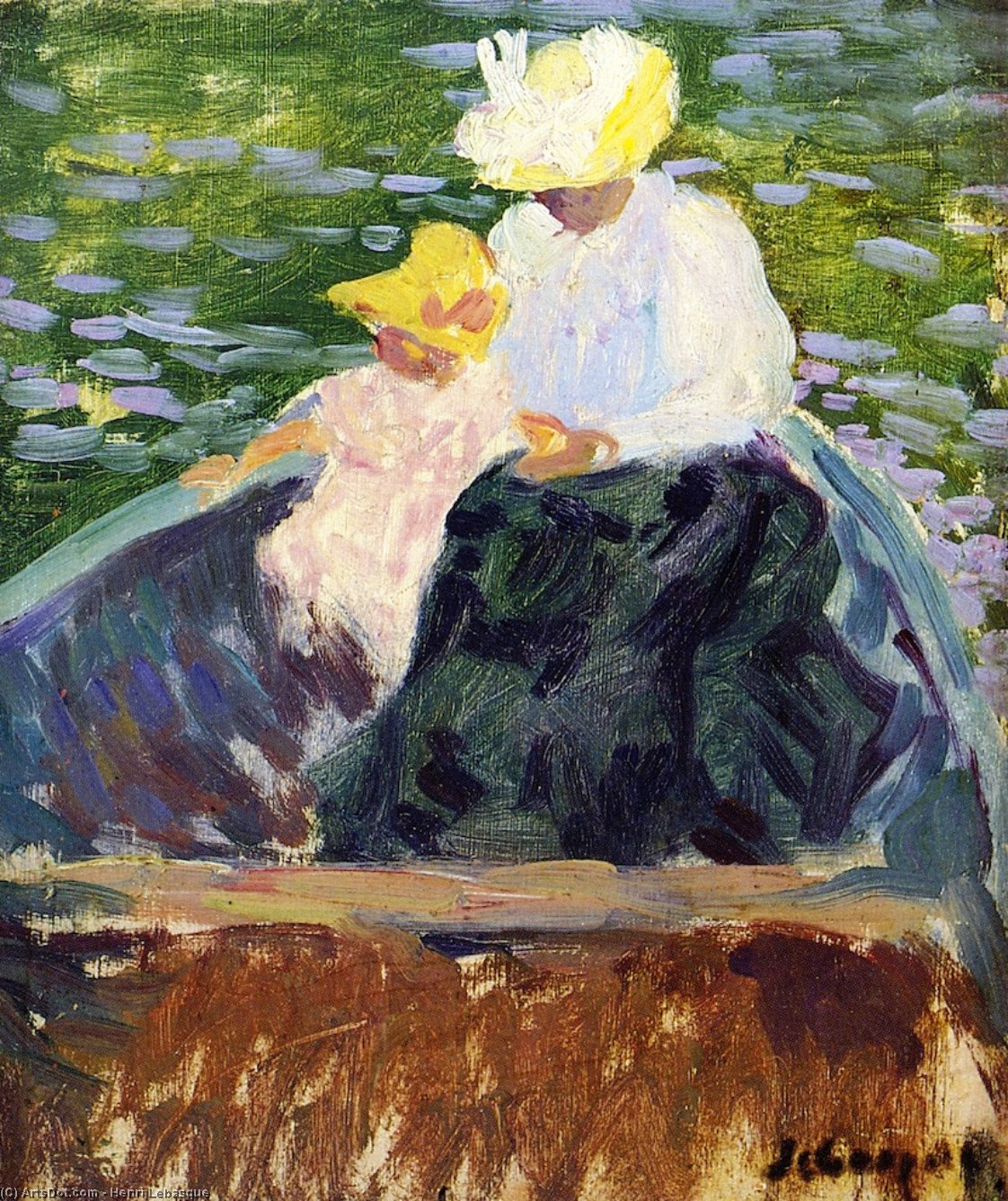 Wikioo.org - The Encyclopedia of Fine Arts - Painting, Artwork by Henri Lebasque - En Barque