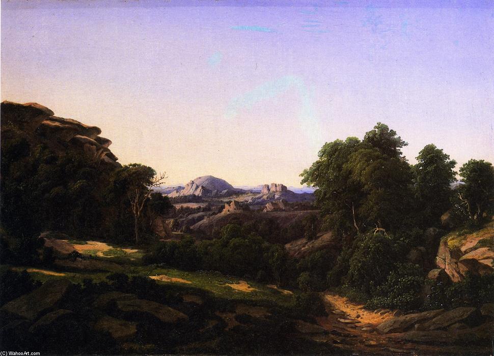 Wikioo.org – L'Enciclopedia delle Belle Arti - Pittura, Opere di Herman Lungkwitz - Roccia incantata vicino Fredericksburg