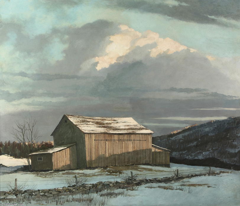 WikiOO.org - Güzel Sanatlar Ansiklopedisi - Resim, Resimler Eric Sloane (Everard Jean Hinrichs) - End of Winter