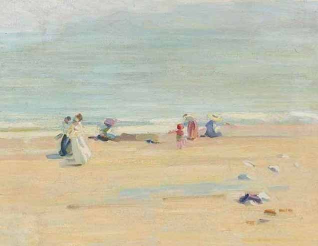 Wikioo.org - The Encyclopedia of Fine Arts - Painting, Artwork by Helen Galloway Mcnicoll - An English Beach