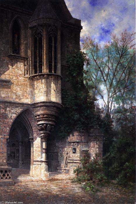 Wikioo.org - The Encyclopedia of Fine Arts - Painting, Artwork by Edwin Deakin - Entrance to Chapel, Hotel de Cluny