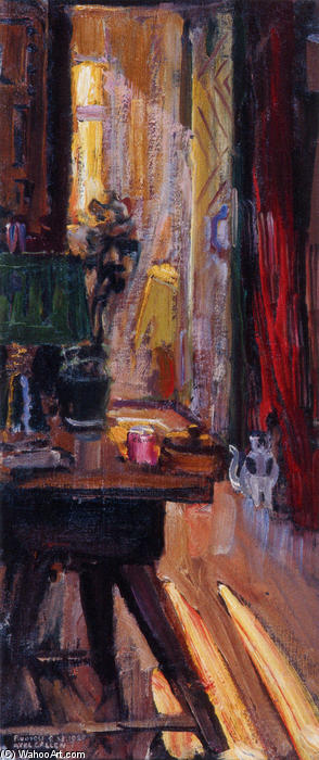 Wikioo.org - The Encyclopedia of Fine Arts - Painting, Artwork by Akseli Gallen Kallela - Entrance to Kalela's Dining Room
