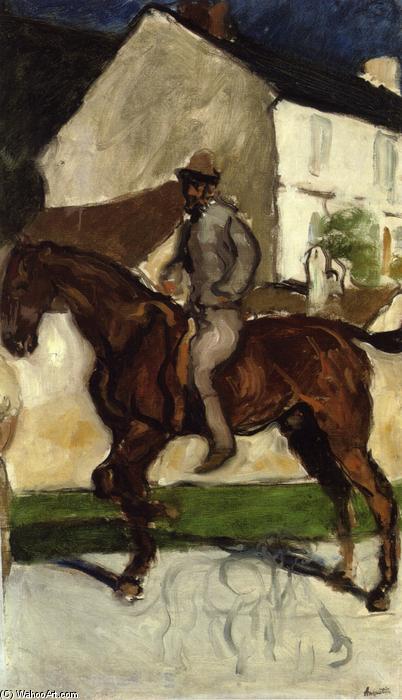 WikiOO.org - Encyclopedia of Fine Arts - Maalaus, taideteos Louis Anquetin - Equestrian Self Portrait