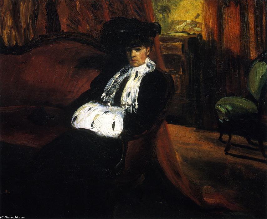 Wikioo.org - The Encyclopedia of Fine Arts - Painting, Artwork by William James Glackens - The Ermine Muff