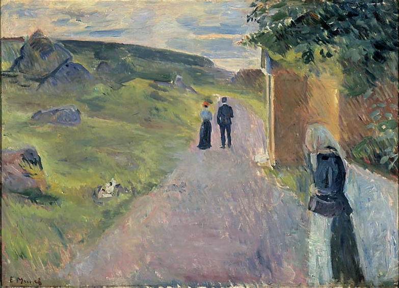 Wikioo.org - The Encyclopedia of Fine Arts - Painting, Artwork by Edvard Munch - Erotica in Summer