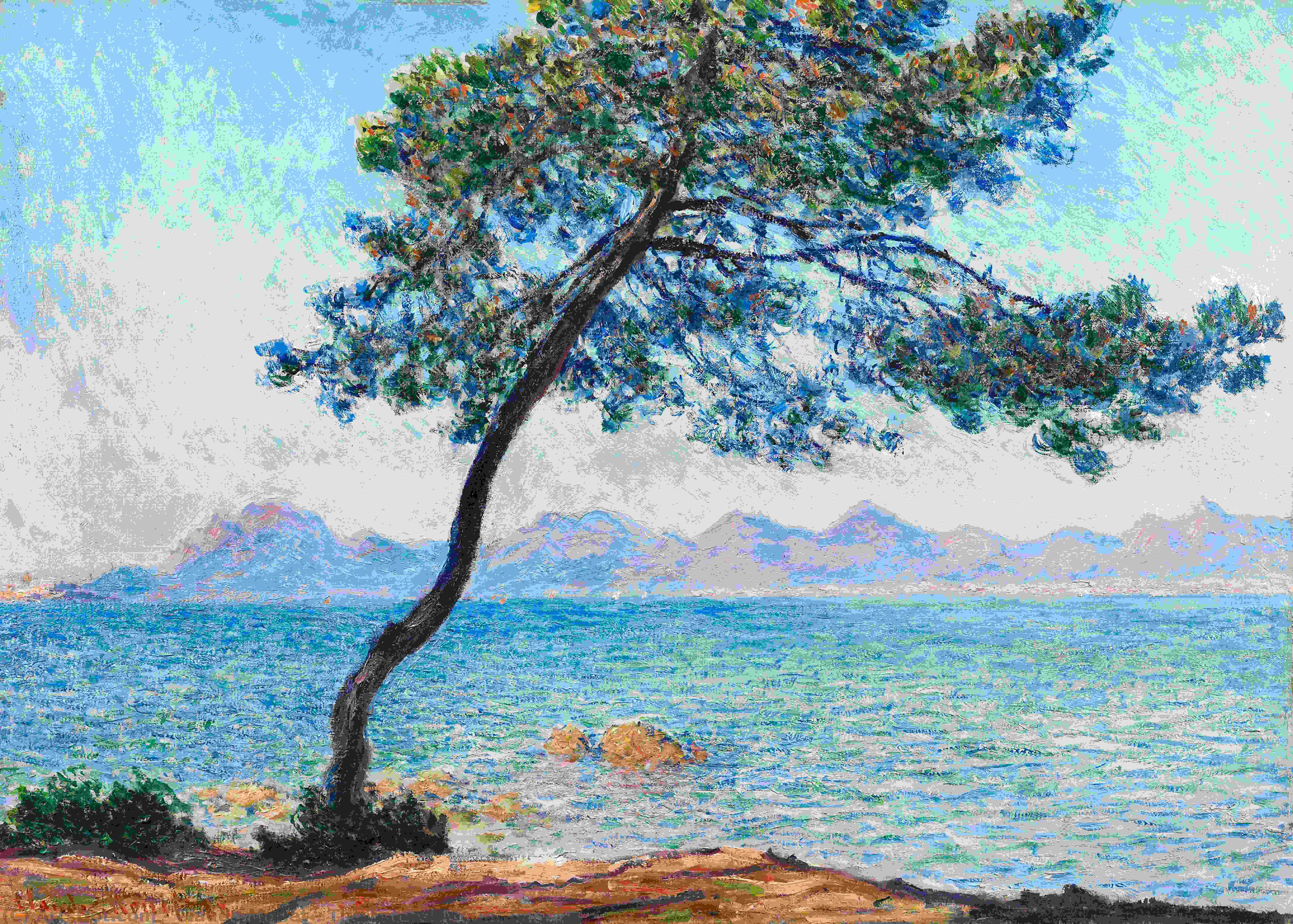 Wikioo.org – La Enciclopedia de las Bellas Artes - Pintura, Obras de arte de Claude Monet - las montañas de esterel