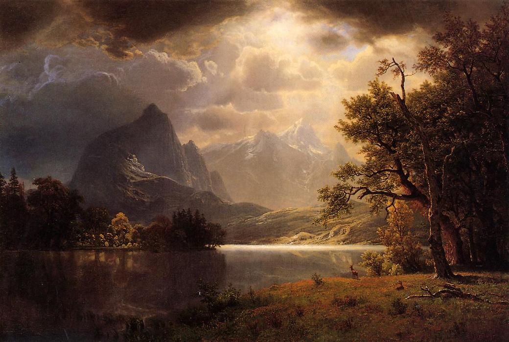 Wikioo.org - The Encyclopedia of Fine Arts - Painting, Artwork by Albert Bierstadt - Estes Park, Colorado