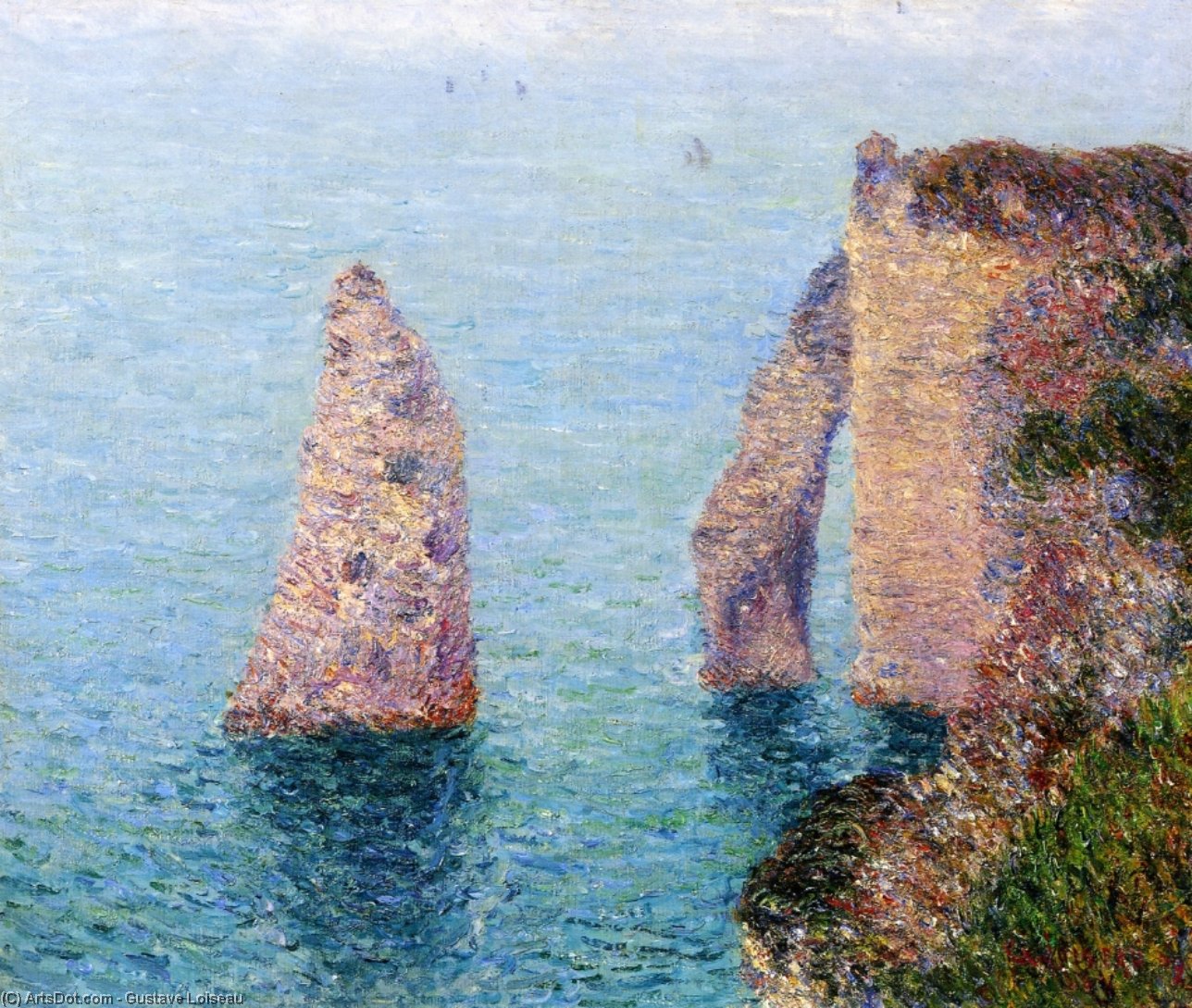 Wikioo.org – L'Encyclopédie des Beaux Arts - Peinture, Oeuvre de Gustave Loiseau - Etretat