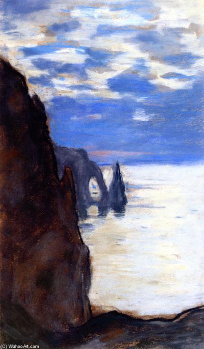 WikiOO.org - Енциклопедія образотворчого мистецтва - Живопис, Картини
 Claude Monet - Étretat, the Needle Rock and Porte d'Aval