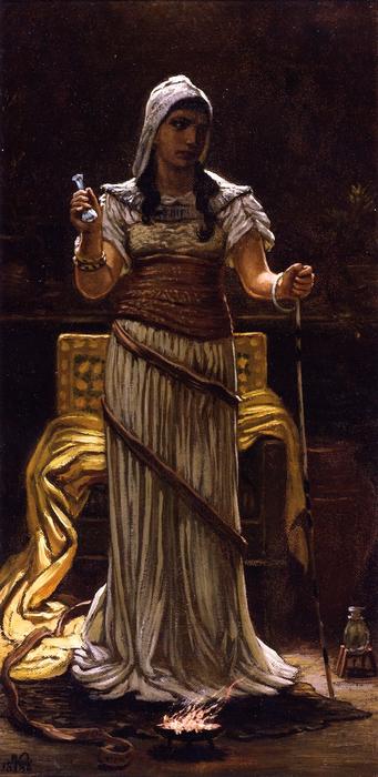 Wikioo.org – La Enciclopedia de las Bellas Artes - Pintura, Obras de arte de Elihu Vedder - La bruja de los Etruscos
