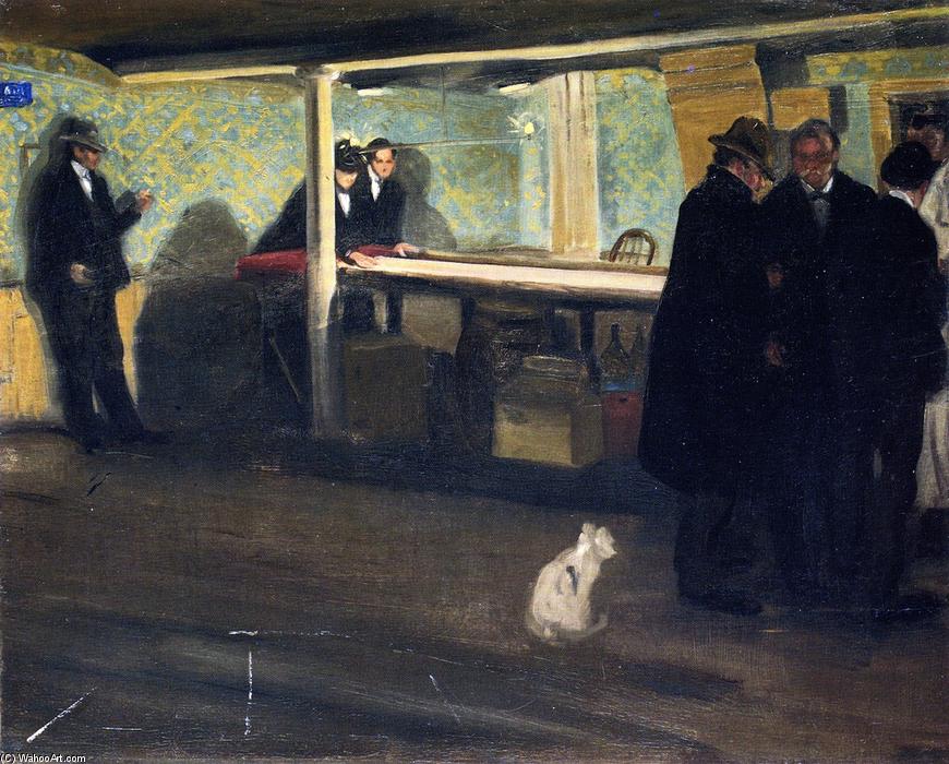 Wikioo.org - The Encyclopedia of Fine Arts - Painting, Artwork by Alfred Henry Maurer - Evening at the Club