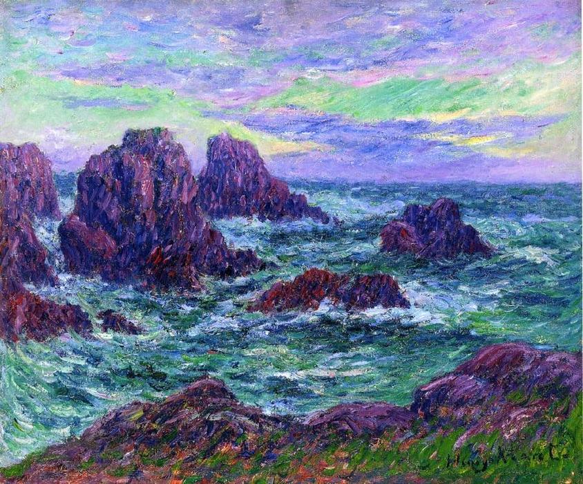 Wikioo.org - The Encyclopedia of Fine Arts - Painting, Artwork by Henri Moret - Evening at Ouessant