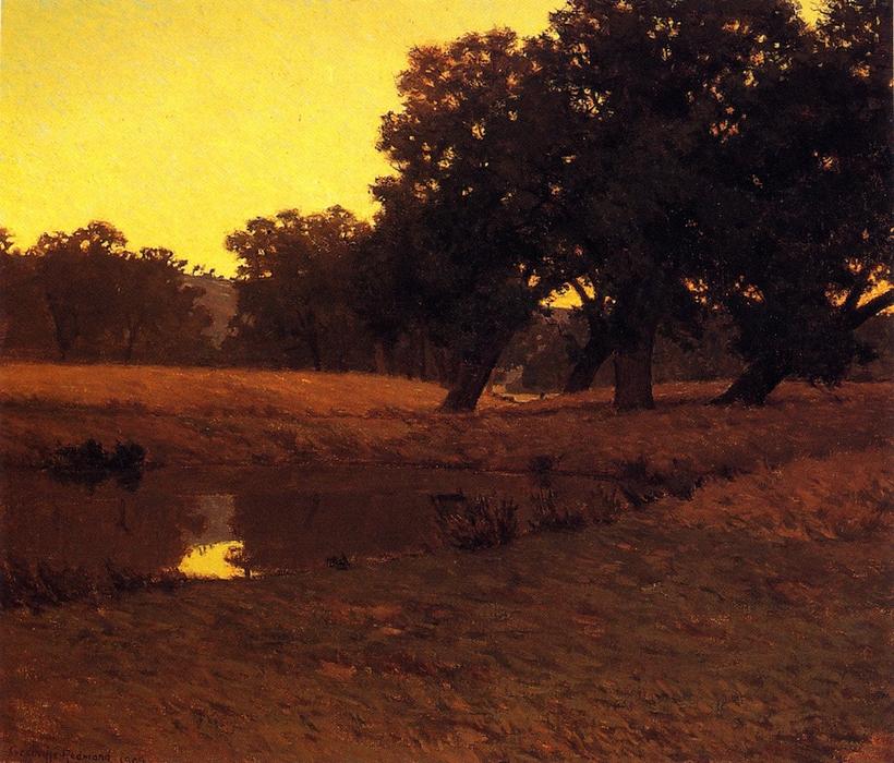 WikiOO.org - Encyclopedia of Fine Arts - Lukisan, Artwork Granville Redmond - Evening Glow