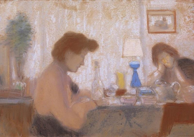 Wikioo.org - The Encyclopedia of Fine Arts - Painting, Artwork by Jozsef Rippl Ronai - Evening Mood