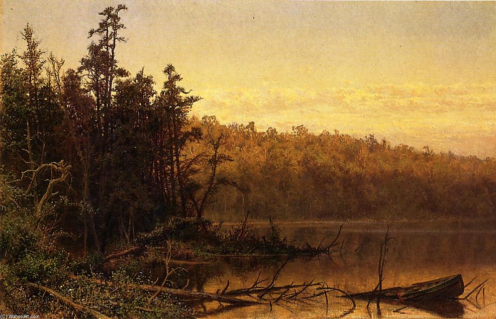 Wikioo.org - The Encyclopedia of Fine Arts - Painting, Artwork by Hugh Bolton Jones - Evening on the Severn